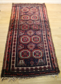 Antiek Perzisch kleed Belouche 88 x193 cm.