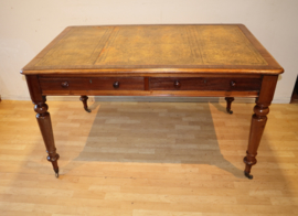 Antieke Engelse schrijftafel, partnerdesk
