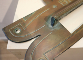 Jugendstil bronzen brievenbus