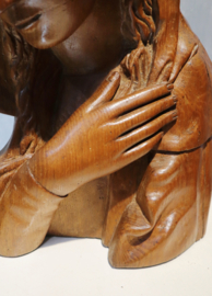 Houten sculptuur Maria