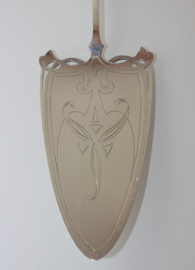 Zilveren Jugendstil taartschep 1907