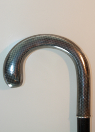 Antieke wandelstokken met zilveren heft