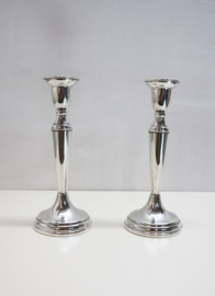 Set zilveren kandelaars Van Kempen & Begeer
