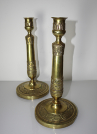 Stel antieke Empire kandelaars