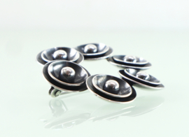 Vintage zilveren broche Niels Erik From Denemarken