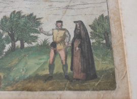 Antieke gravure van Gouda 1581