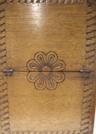 Antieke Hollandse houten schooltas