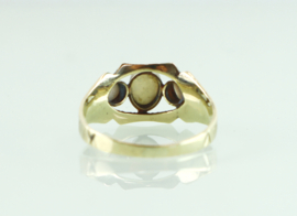 Vintage gouden ring drie opalen, jaren ‘70