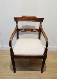 Antieke Engelse burostoel, armstoel.