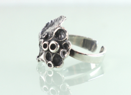 Vintage zilveren ring mos Theodor Klotz (Teka) jaren ‘70