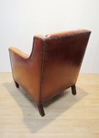 Lederen clubfauteuil