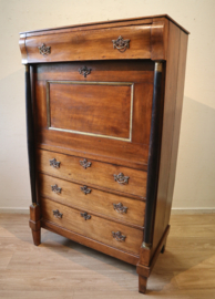 Antieke Hollandse secretaire à abbatant