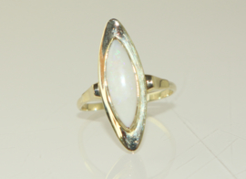 Vintage gouden ring met opaal, jaren '60/'70