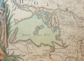 Antieke landkaart van Brabant 1752