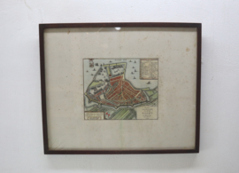 Antieke gravures stadsplattegrond Hoorn Tirion 1743