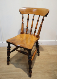 Set van 4 antieke Windsorstoelen