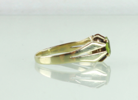 Vintage gouden ring peridot