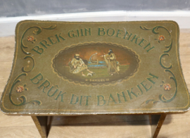 Beschilderd antiek Fries krukje