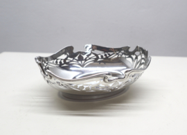 Jugendstil zilveren bonbonmandje