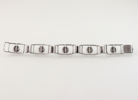 Zilveren armband rozenkwarts Georg Kramer jaren ‘60