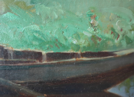 Bram Segaar (1888-1962), schilder in polderlandschap