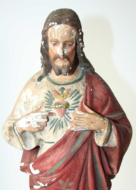 Oud gipsen Chistusbeeld