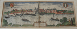 Antieke gravure van Gouda 1581