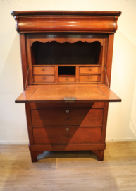 Antieke Hollandse secretaire à abbatant