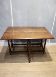 Antieke Engelse wandtafel, gateleg