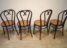 Set van vier caféstoelen