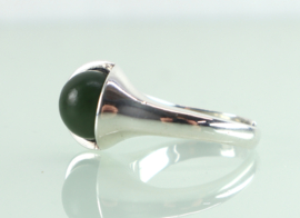 Vintage zilveren ring jade Franz Scheurle