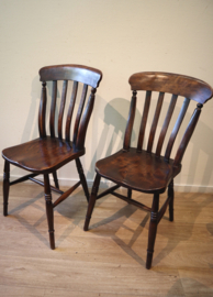 Zes antieke Windsor stoelen