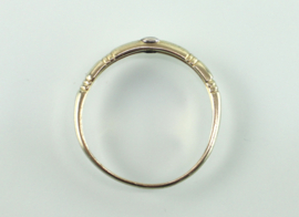 Vintage gouden ring met diamant