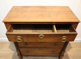 Antieke Hollandse Empire ladenkast