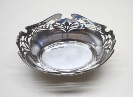 Jugendstil zilveren bonbonmandje