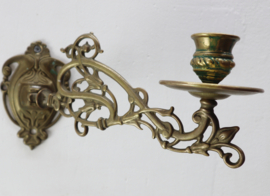Set Jugendstil pianokandelaars, wandkandelaars