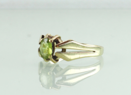 Vintage gouden ring peridot