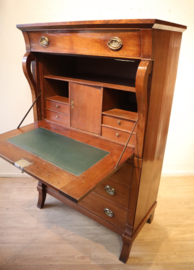 Antieke Hollandse secretaire à abbatant