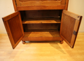 Antieke Hollandse secretaire à abbatant