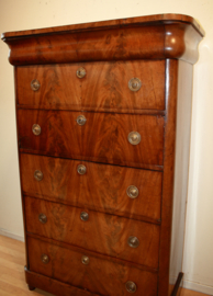 Antieke Hollandse chiffonière met secretaire