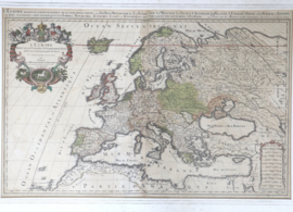 Antieke kaart Europa 1692
