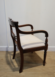 Antieke Engelse burostoel, armstoel.