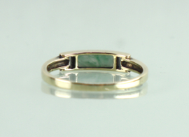 Gouden ring met jade