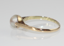 Gouden ring met parel, jaren '30
