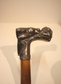 Antieke Art Nouveau wandelstok