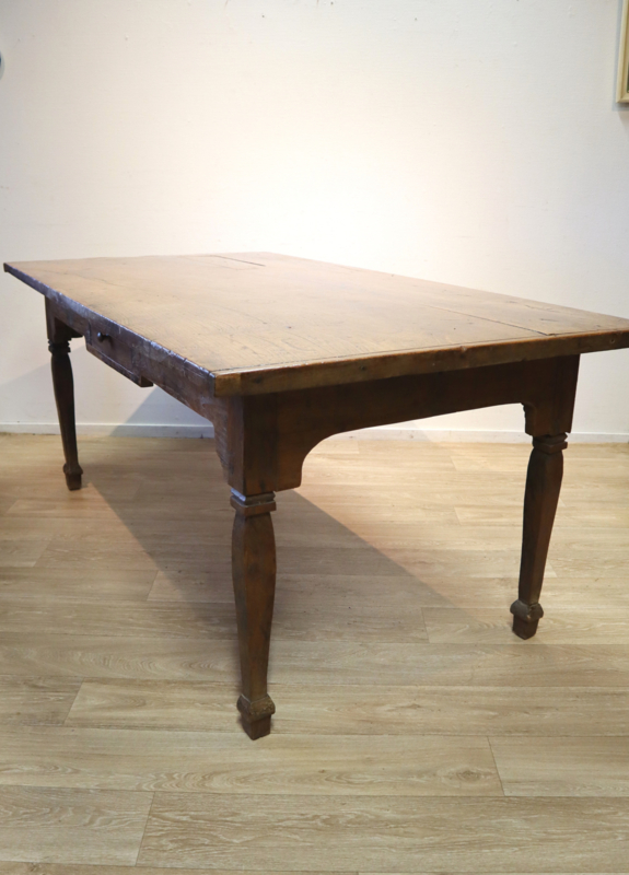 buitenste Trillen Tarief Antieke tafel boerentafel 18e eeuw kastanjehout antique