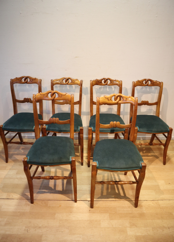 Set 6 Franse stoelen antique French chair