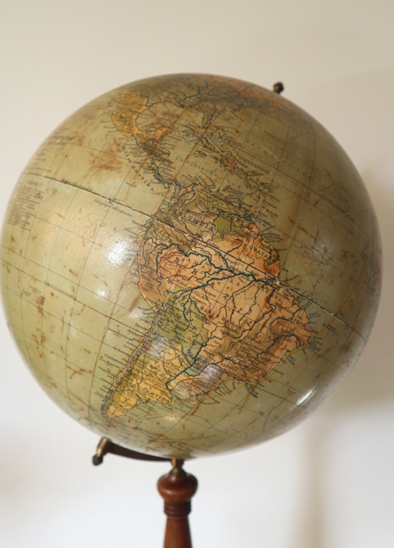 modder Verwaarlozing Samenpersen Antieke globe Nederlands wereldbol Krause antique globe