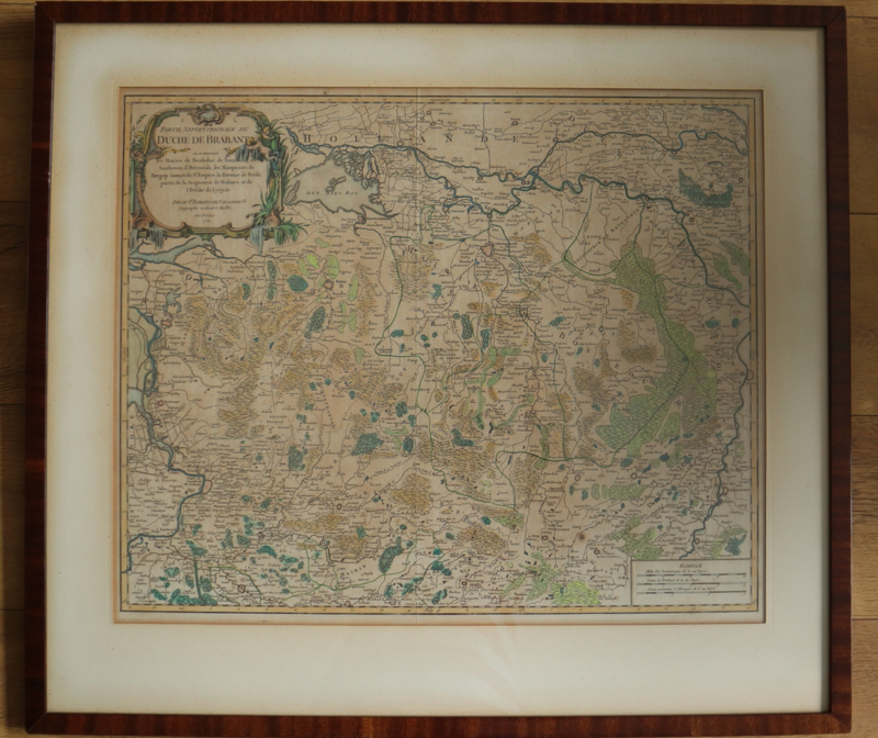 bestuurder meloen Realistisch Antieke landkaart van Brabant 1752, Vaugondy | Schilderijen & grafiek | Van  Gils Antiek