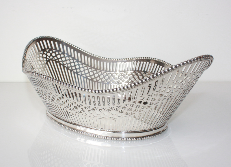 aankomen Verandert in Gelijkwaardig Zilveren broodmand antique silver basket van Gils Antie